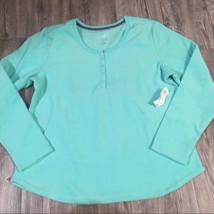 Brand new Sonoma Fleece Teal Sleep Shirt